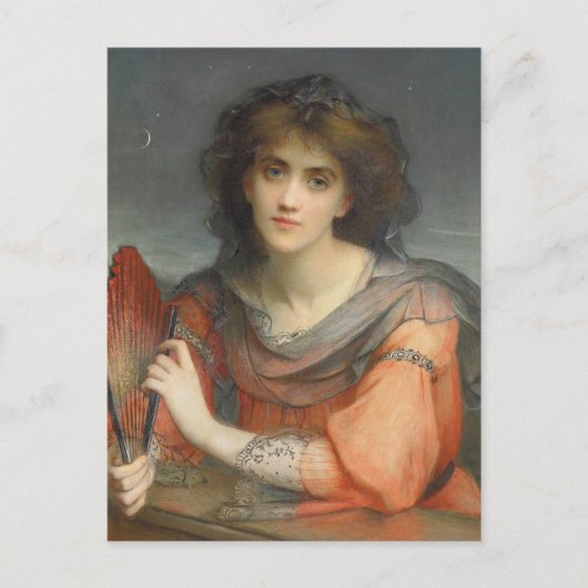 Schöne Mondgöttin Luna Hallé CC1171 Postkarte (Vorderseite)