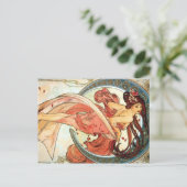 Schöne Mondgöttin Rote Postkarte (Stehend Vorderseite)