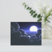 Schöne Mondlandschaft Postkarte (Stehend Vorderseite)