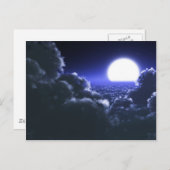 Schöne Mondlandschaft Postkarte (Vorne/Hinten)