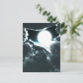 Schöne Mondlandschaft Postkarte (Stehend Vorderseite)