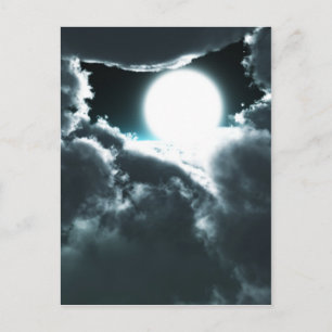 Schöne Mondlandschaft Postkarte