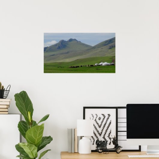 Schöne Mongolei Poster (Heimbüro)