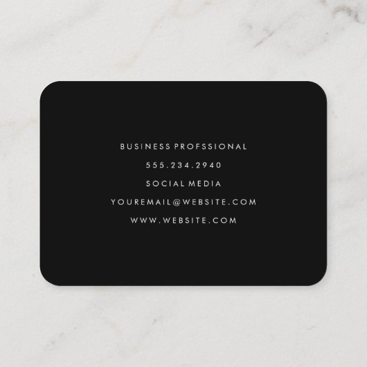 Schöne Monogram Chic Stripes Imitate Silver Frame Visitenkarte (Rückseite)