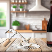 Schöne Monogram Floral Butterfliegen Bridal Fevor Kellnermesser