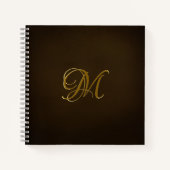 Schöne Monogramm-Imitate Stilvoll Notizblock (Vorderseite)