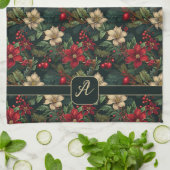 Schöne monogramm Weihnachtsspielerei Geschirrtuch (Gefaltet)