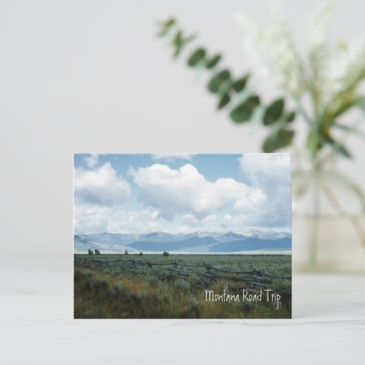 Schöne Montana Landschaft Postkarte (Stehend Vorderseite)