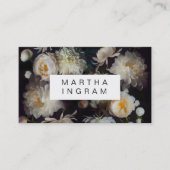 Schöne moody-Blume Rose Design Visitenkarte (Vorderseite)