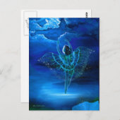 Schöne Moondance Fairy Postcard Postkarte (Vorne/Hinten)