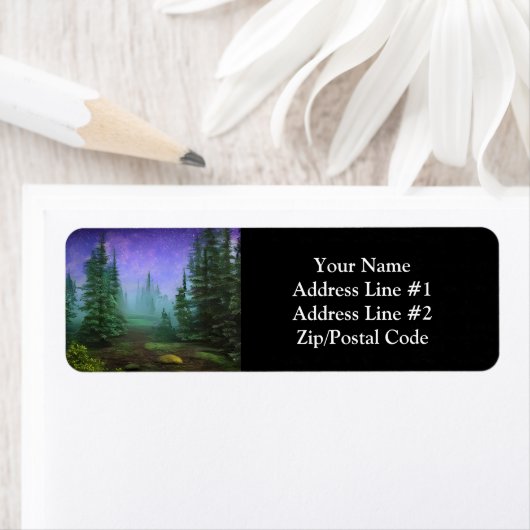 Schöne Moonlight Wilderness Szene (Insitu)