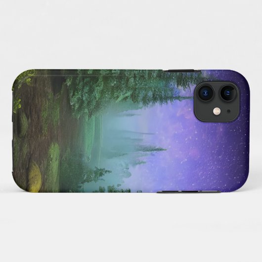 Schöne Moonlight Wilderness Szene Case-Mate iPhone Hülle (Rückseite (Horizontal))