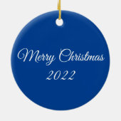 Schöne Moonlight Wilderness Szene Keramik Ornament (Hinten)