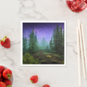 Schöne Moonlight Wilderness Szene Serviette (Beispiel)