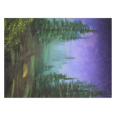 Schöne Moonlight Wilderness Szene Tischdecke (Vorderseite (Horizontal))