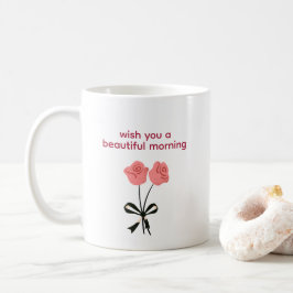 Schöne Morgenrose Tasse