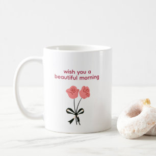 Schöne Morgenrose Tasse