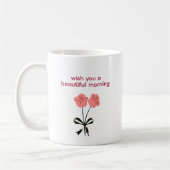 Schöne Morgenrose Tasse (Links)