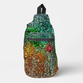 Schöne Mosaik Crossbody Bag (Vorderseite)