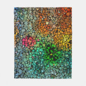 Schöne Mosaik Fleecedecke (Vorderseite)