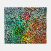 Schöne Mosaik Fleecedecke (Vorderseite (Horizontal))