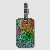 Schöne Mosaik Gepäckanhänger (Vorderseite Vertikal)