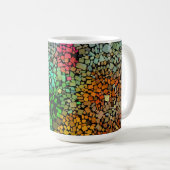 Schöne Mosaik Kaffeetasse (VorderseiteRechts)