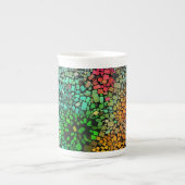 Schöne Mosaik Porzellantasse (Vorderseite)