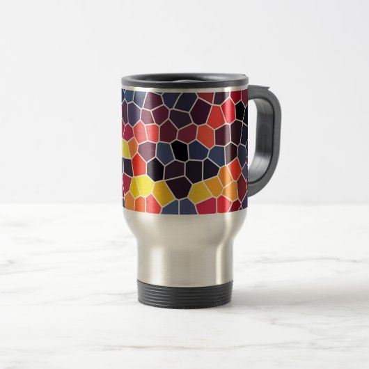 Schöne Mosaik-Tasse Reisebecher (VorderseiteRechts)