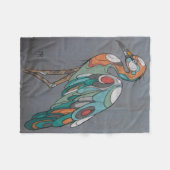 Schöne Mosaikkran-Fleecedecke Fleecedecke (Vorderseite (Horizontal))