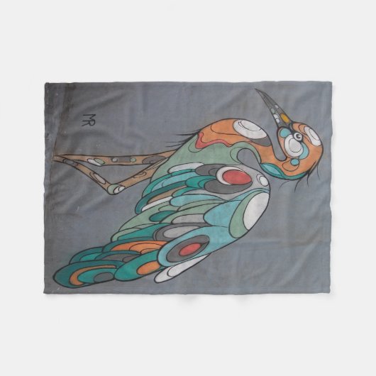 Schöne Mosaikkran-Fleecedecke Fleecedecke (Vorderseite (Horizontal))