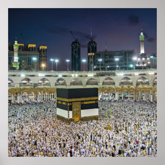 Schöne Moschee Mecca Islamischer Kaaba Geschenk Poster