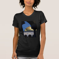 Schöne Moschee mit Gold überzogener Haube