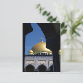 Schöne Moschee mit vergoldeter Kuppel Postkarte (Stehend Vorderseite)