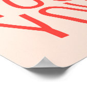 Schöne motivierend Inschrift: Sie sind sehr präzis Poster (Ecke)