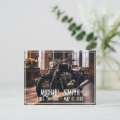 Schöne Motorrad-Feier des Lebens Postkarte (Stehend Vorderseite)