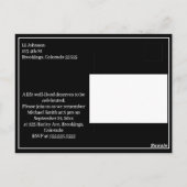 Schöne Motorrad-Feier des Lebens Postkarte (Rückseite)