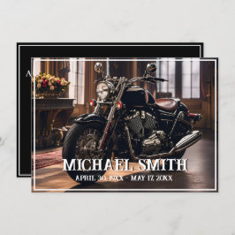 Schöne Motorradfeier Einladung