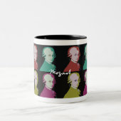 Schöne Mozart-Tasse Zweifarbige Tasse (Mittel)