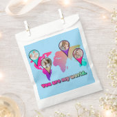 Schöne Multicolor-Weltkarte FotoCollage Geschenktütchen (Ausgeschnitten)
