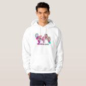 Schöne Multicolor-Weltkarte FotoCollage Hoodie (Vorne ganz)