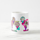Schöne Multicolor-Weltkarte FotoCollage Kaffeetasse (Mittel)