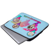 Schöne Multicolor-Weltkarte FotoCollage Laptopschutzhülle (Vorne Knopf)