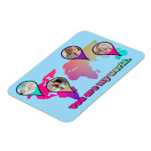 Schöne Multicolor-Weltkarte FotoCollage Magnet (Linke Seite)