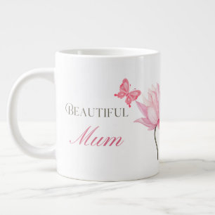 Schöne Mum Pink Lotus, Muttertag, Geburtstag Jumbo-Tasse