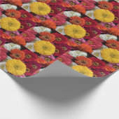 Schöne Mums Geschenkpapier (Ecke)