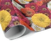 Schöne Mums Geschenkpapier (Rolleneckpunkt)