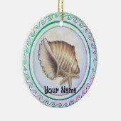 Schöne Muschel Keramik Ornament (Rechts)