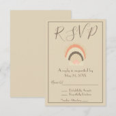Schöne Muschel-RSVP-Einladung Einladung (Vorne/Hinten)