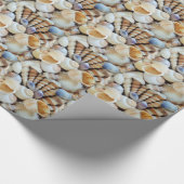Schöne Muscheln, Sommer, Strand, Muscheln Geschenkpapier (Ecke)